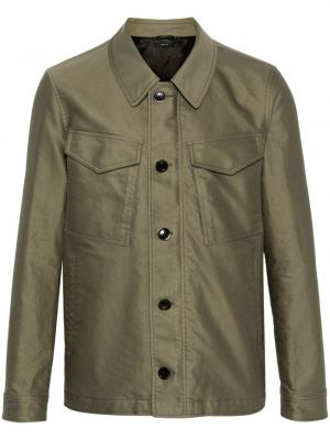 Bombažna jakna Tom Ford zelena