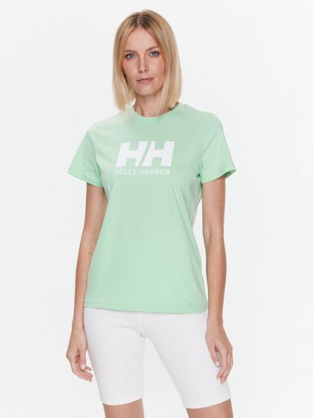 Зеленая футболка Helly Hansen
