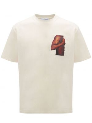 T-shirt aus baumwoll mit print Jw Anderson beige