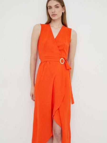 Midi haljina Morgan narančasta