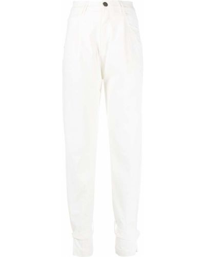 Jeans taille haute Federica Tosi blanc