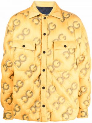 Abrigo acolchado Dolce & Gabbana amarillo