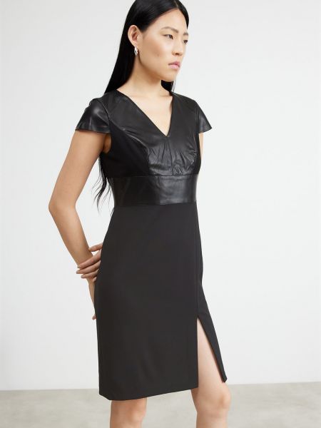 Вечернее платье с v-образным вырезом Dkny черное
