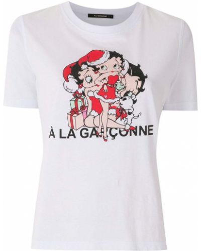 Tričko à La Garçonne - Bílá
