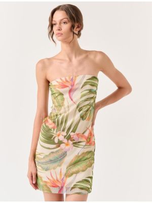 Mini šaty s tropickým vzorom Jimmy Key zelená