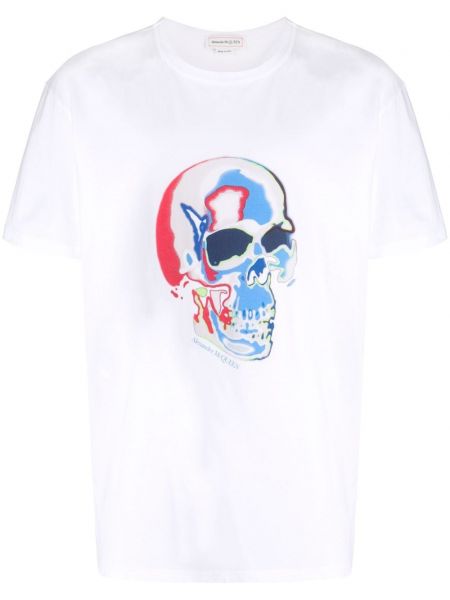 T-shirt Alexander Mcqueen hvid