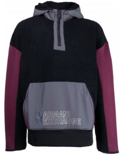 Fleece kort genser Armani Exchange blå