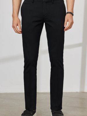 Spodnie slim fit bawełniane z kieszeniami Altinyildiz Classics czarne