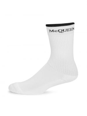 Черные двусторонние носки Alexander Mcqueen