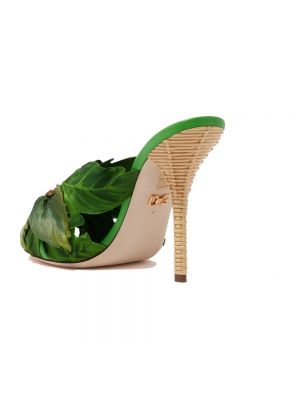 Sandalias de tacón alto Dolce & Gabbana verde