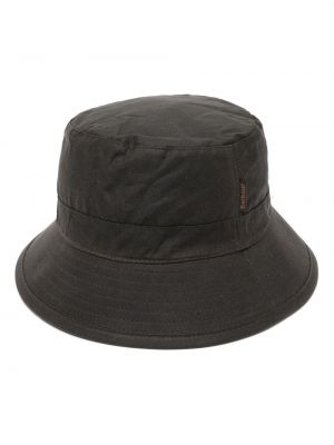 Памучна шапка Barbour зелено
