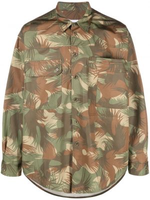 Chemise à imprimé à imprimé camouflage Moschino