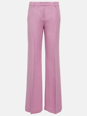 Pantaloni di lana baggy Etro rosa