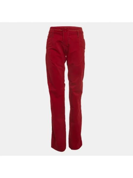 Pantalones de pana Dior Vintage rojo