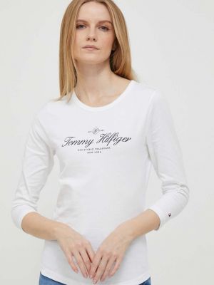 Блуза с дълъг ръкав Tommy Hilfiger бяло