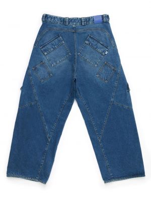 Jeans large avec poches Marcelo Burlon County Of Milan bleu