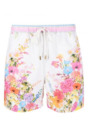 Kratke hlače s cvjetnim printom s printom Camilla bijela