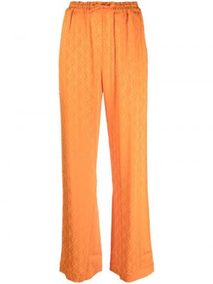 Žakárové nohavice Marine Serre oranžová