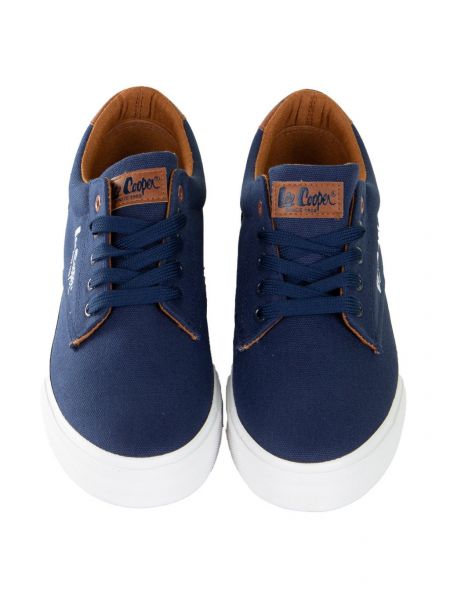 Синие кроссовки на шнуровке Lee Cooper