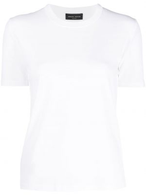 Tričko s kulatým výstřihem Roberto Collina bílé