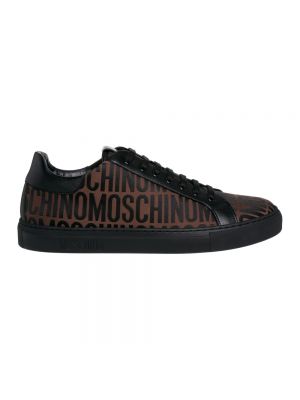 Sneakersy Moschino brązowe