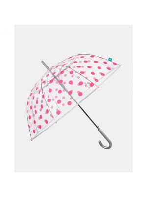 Paraguas transparente Perletti rosa