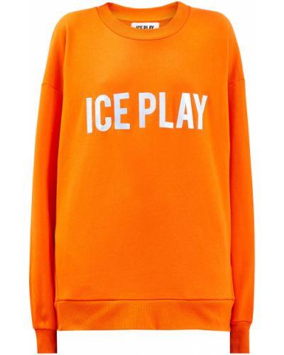 Свитшот оверсайз удлиненный Ice Play, оранжевый