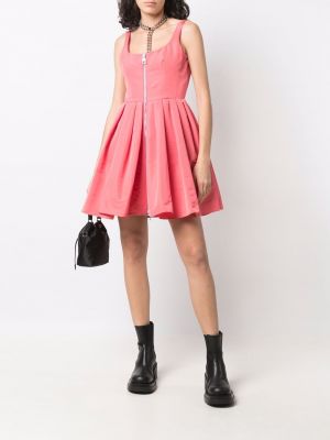 Minikleid mit reißverschluss Alexander Mcqueen pink