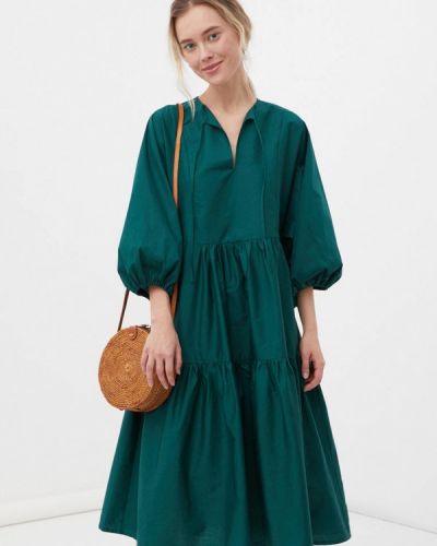 Расклешенное платье расклешенное Finn Flare, зеленое