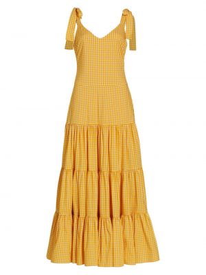 Длинное платье Caroline Constas желтое