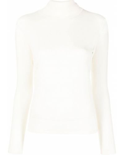 Вълнен пуловер Aspesi бяло