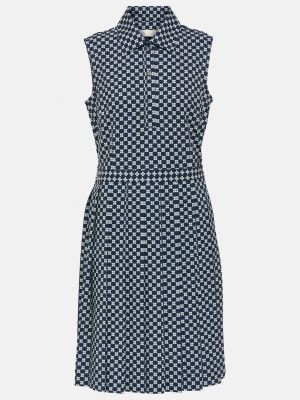Мини-платье из плиссированного джерси с принтом Tory Sport, мультиколор