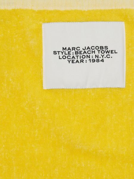 Strój kąpielowy bawełniany z nadrukiem Marc Jacobs żółty