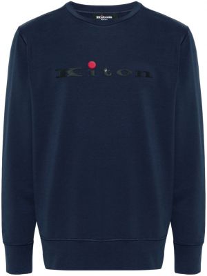 Sweatshirt aus baumwoll Kiton blau