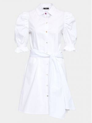 Priliehavé košeľové šaty Fracomina biela