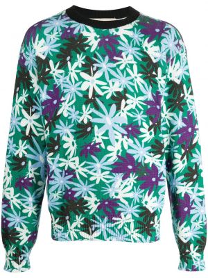 Sudadera de flores con estampado Marni verde