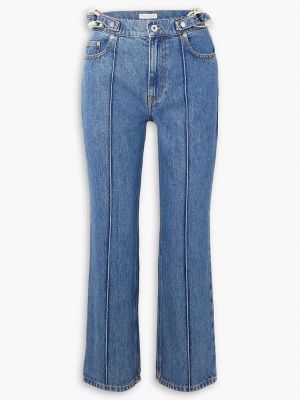 Прямые джинсы с высокой талией Jw Anderson синие