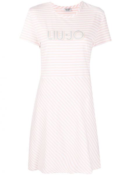 Рубашка платье с принтом Liu Jo, розовый