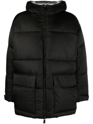Παλτό με κουκούλα Armani Exchange μαύρο