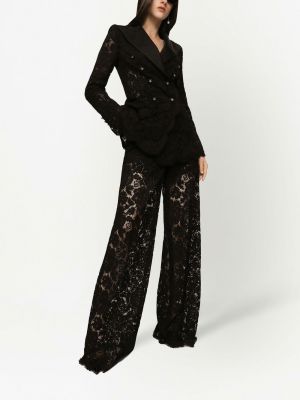 Spitzen geblümt blazer Dolce & Gabbana schwarz
