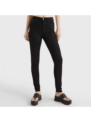 Jeansy skinny slim fit Tommy Jeans czarne