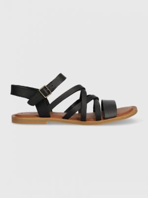 Černé kožené sandály Toms