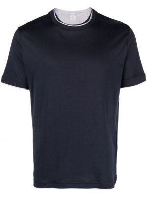 Rund hals t-shirt Eleventy blå