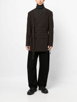Kabát Yohji Yamamoto hnědý