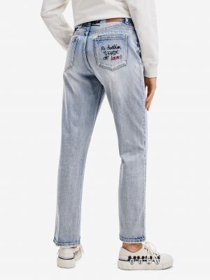 Priliehavé priliehavé džínsy s rovným strihom Desigual