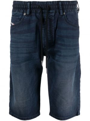 Kratke jeans hlače Diesel modra