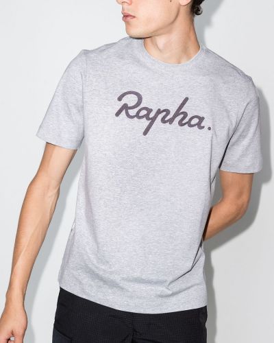Camiseta con bordado Rapha gris