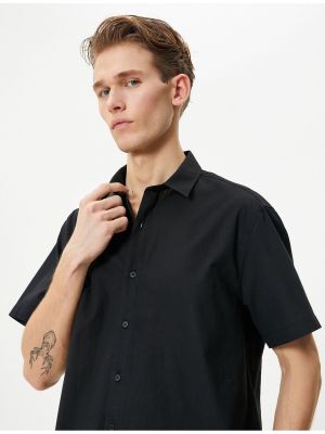 Krekls ar pogām ar īsām piedurknēm Koton