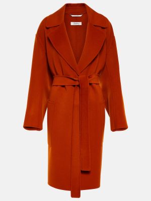 Vlnený kabát 's Max Mara oranžová