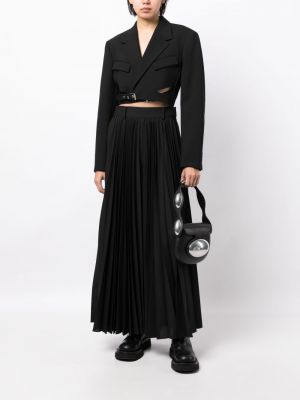 Długa spódnica plisowana Sacai czarna